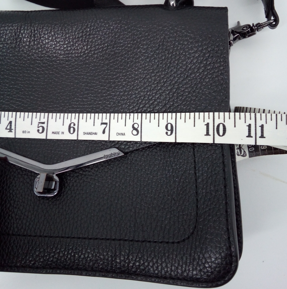 $278 Botkier VALENTINA FLAP SATCHEL in Core Handbag Purse Gunmetal Hardware Bag - Picture 16 of 16